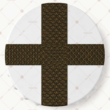 Black Gold Honeycomb Table Runner Pack Of 12