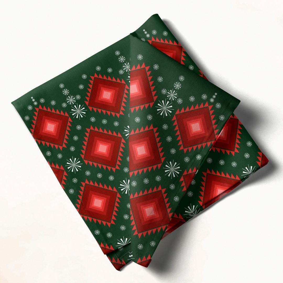 Red Diamond Festive: Napkins 18" X 18" - Pack Of 20