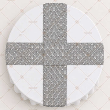 Grey Solid Table Runner Pack Of 12