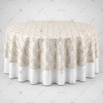 Ivory Lace Elegance Table Overlay Pack of 6