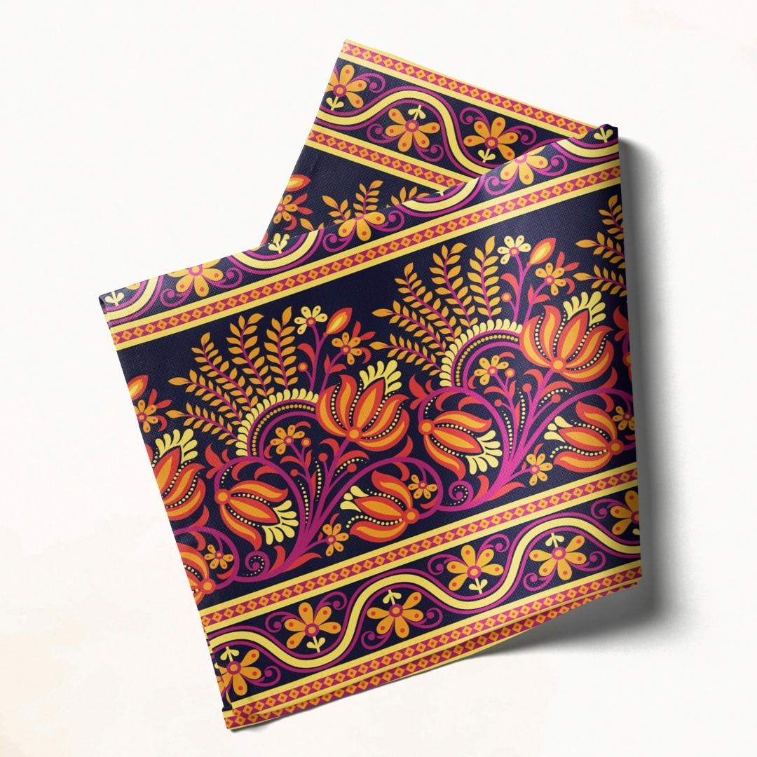 Colorful Folk Art: Napkins 18" X 18" - Pack Of 20