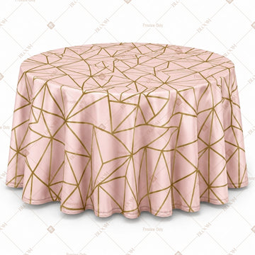 Rose Gold Geo Table Cover Pack Of 6