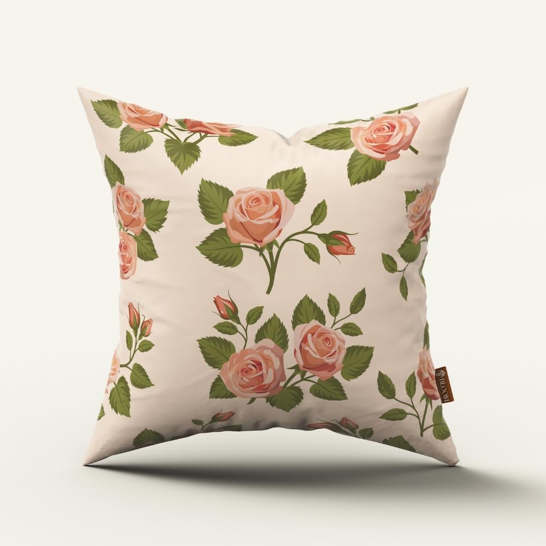 Blush Rose Bouquet: Cushion Cover - Pack of 12