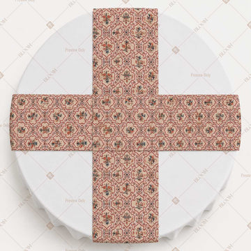 Dusty Rose Floral Vine Table Runner Pack Of 12