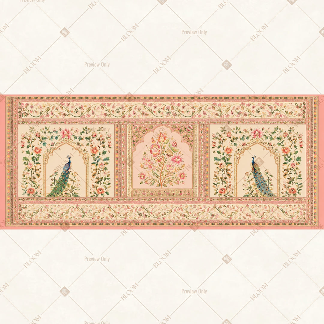 Heritage Mughal Arch Border Wide Backdrop