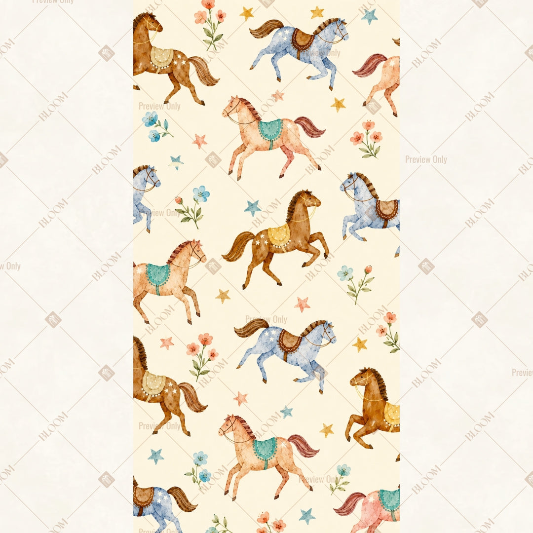 Wild Horse Pattern Vertical Backdrop