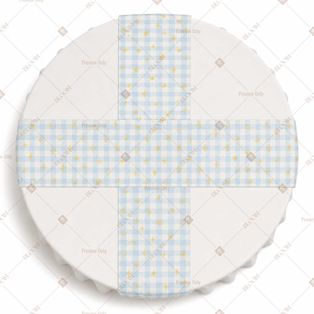 Baby Blue Stripe Table Runner Pack Of 12