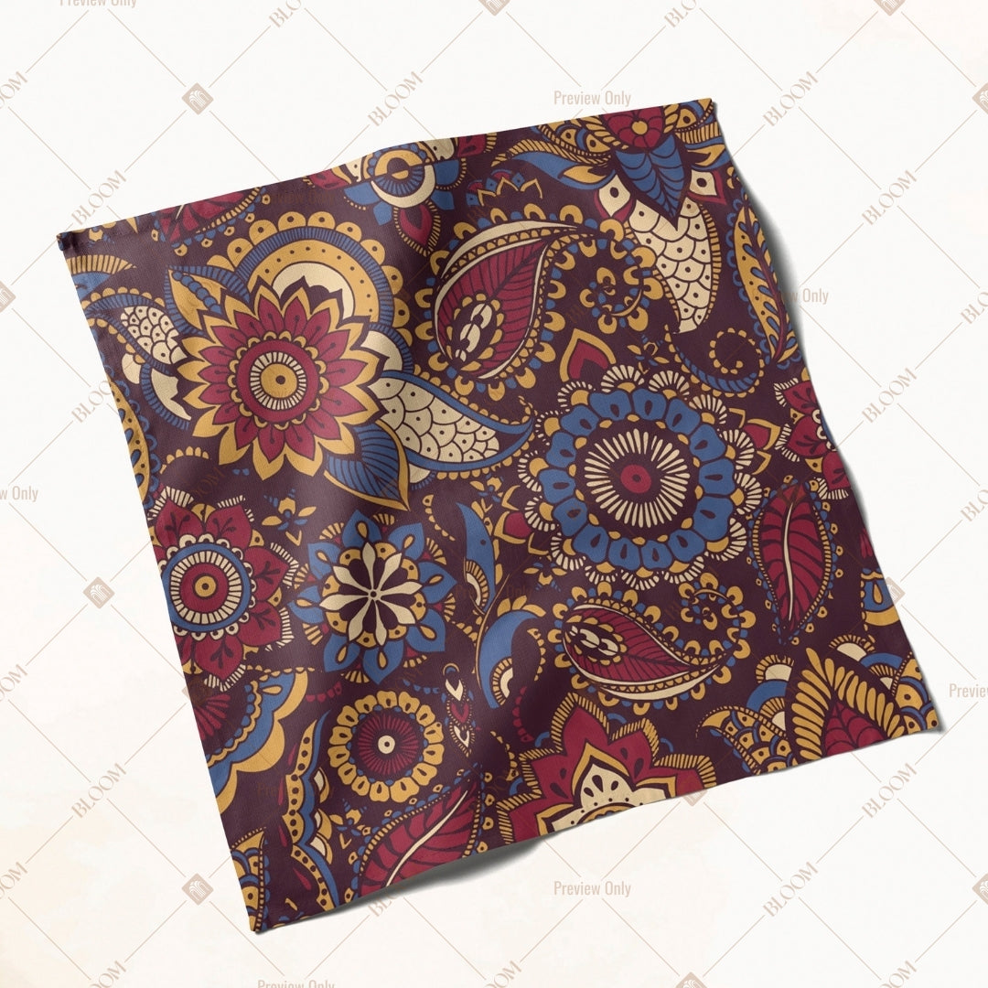 Royal Paisley Mandala Napkin Pack of 20