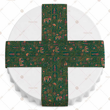 Emerald Floral Vine Table Runner Pack Of 12