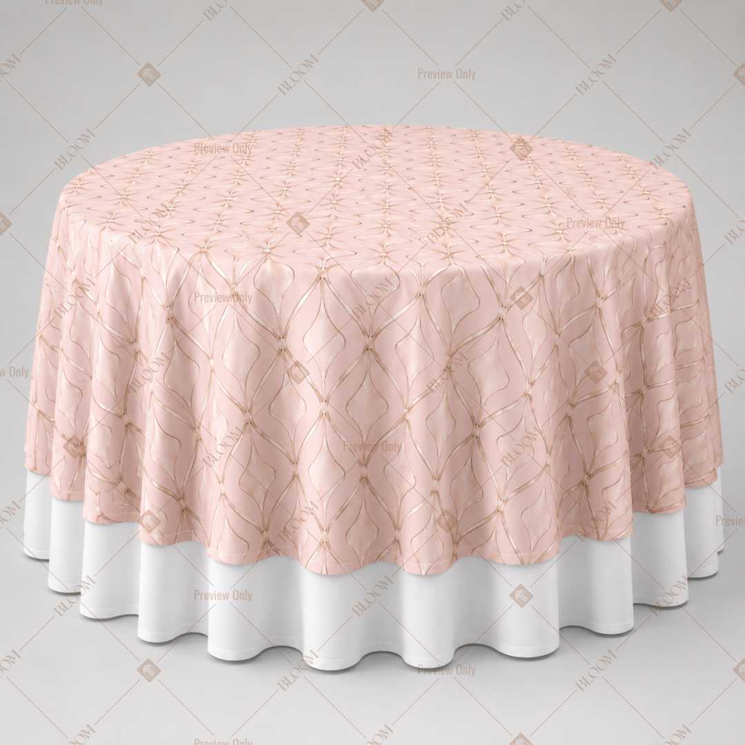 Blush Pink Minimal Luxe Table Overlay Pack of 6