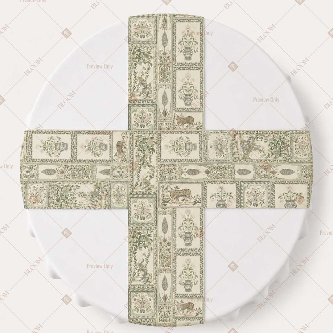 Vintage Architectural Table Runner Pack Of 12