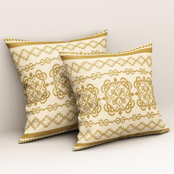Golden Regal Motif: Cushion Cover - Pack of 12