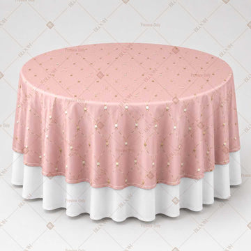 Blush Gold Dot Table Overlay Pack of 6