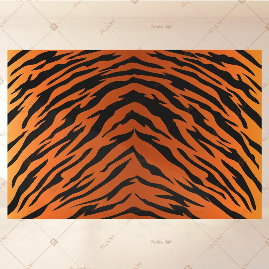 Tiger Animal Print Portrait Rectangle Backdrop