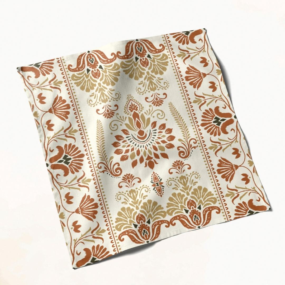 Ivory Royale Damask: Napkins 18" X 18" - Pack Of 20