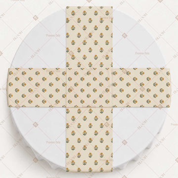 Mustard Diamond Trellis Table Runner Pack Of 12