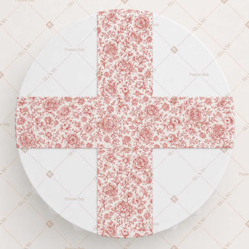 Blush Pink Floral Vine Table Runner Pack Of 12