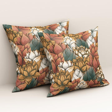 Lotus Bloom Harmony: Cushion Cover - Pack of 12