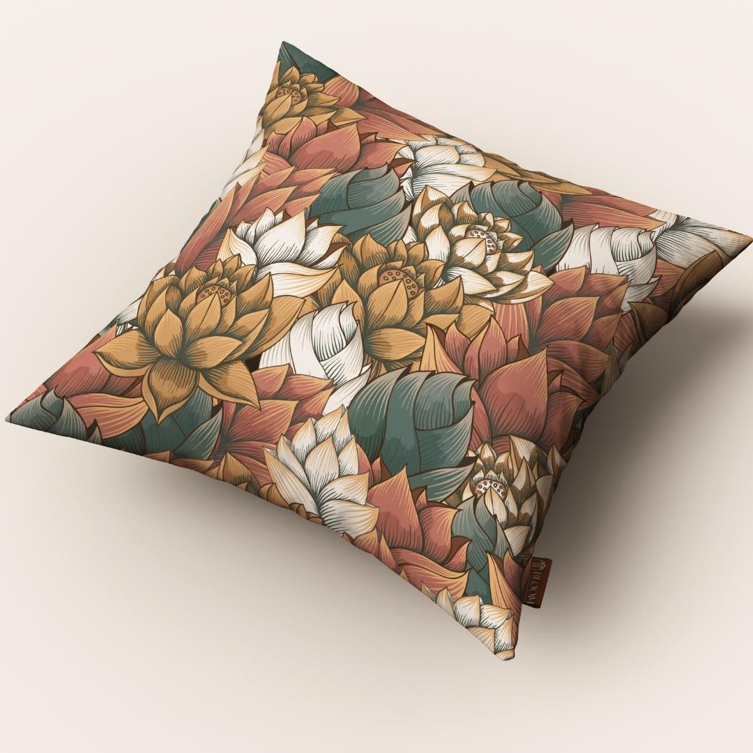 Lotus Bloom Harmony: Cushion Cover - Pack of 12