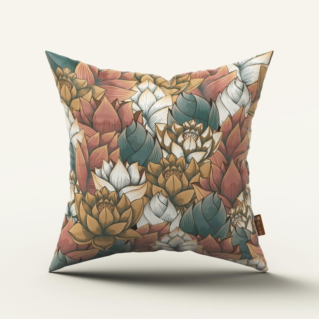Lotus Bloom Harmony: Cushion Cover - Pack of 12