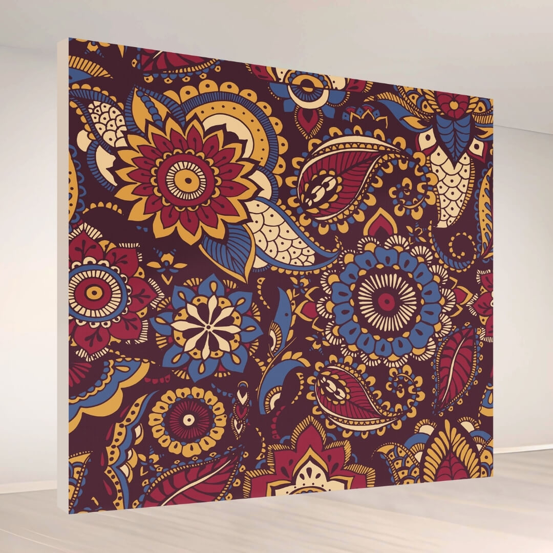 Paisley Festive Charm: Backdrop - square