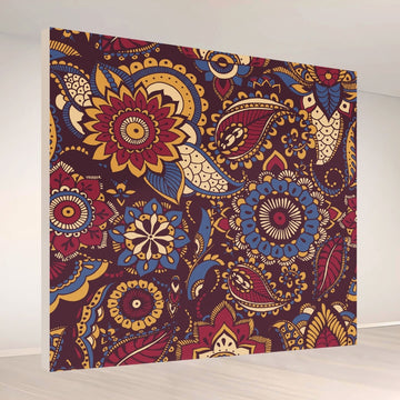 Paisley Festive Charm: Backdrop - square