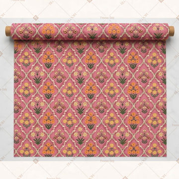 Pink Paisley Fabric Pack of 25
