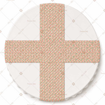 Peach Mini Floral Table Runner Pack Of 12