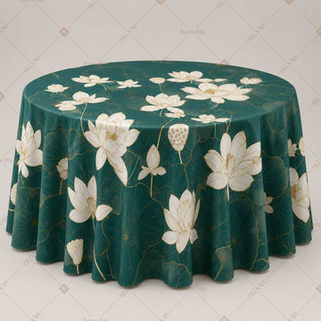 Teal Magnolia Floral Table Cover Pack Of 6