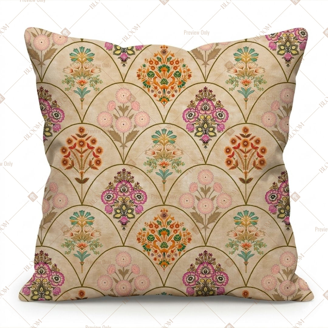 Vintage Floral Medallion Cushion Cover Pack of 12