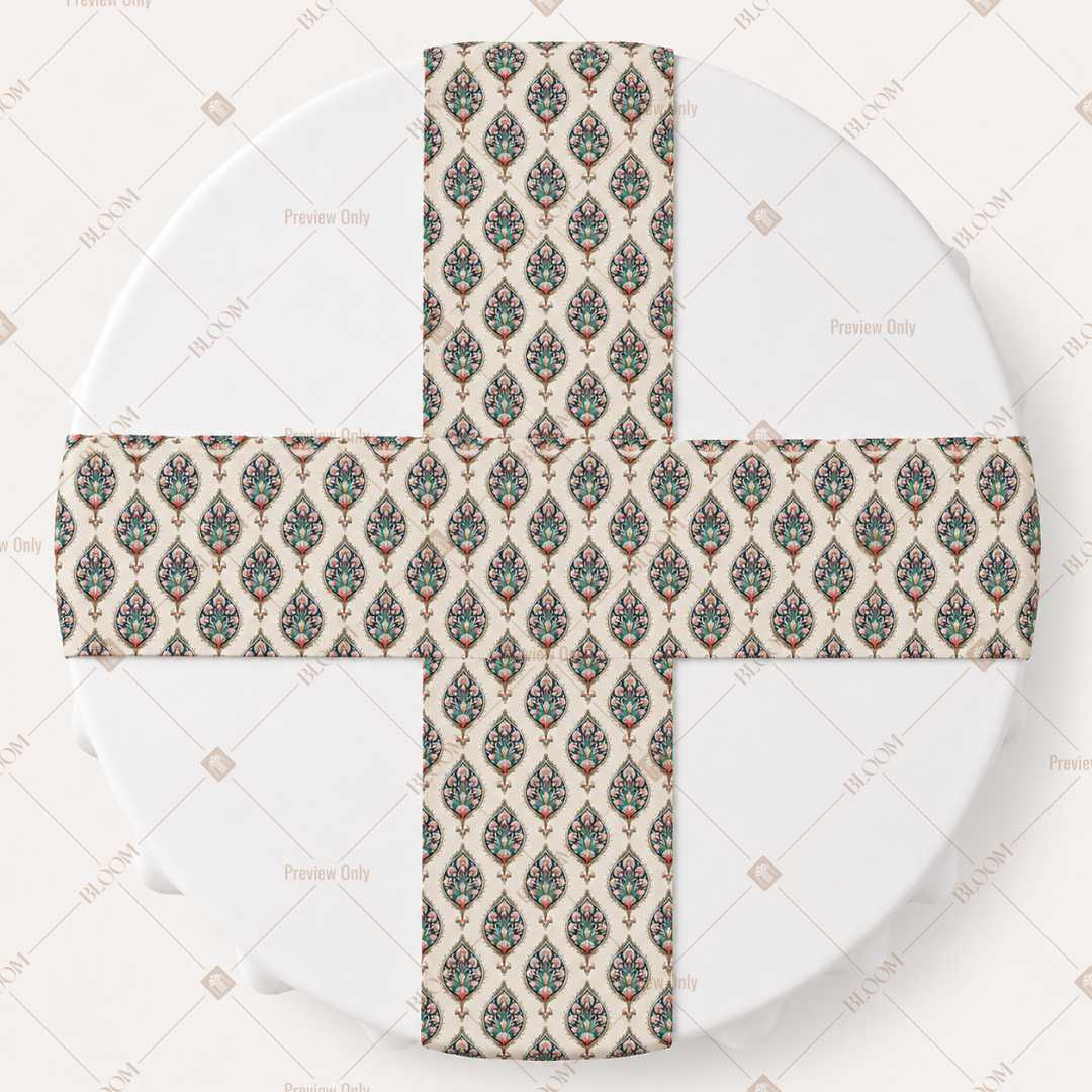 Grey Diamond Trellis Table Runner Pack Of 12