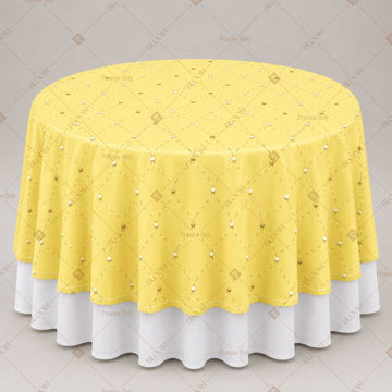 Yellow Minimal Dot Table Overlay Pack of 6
