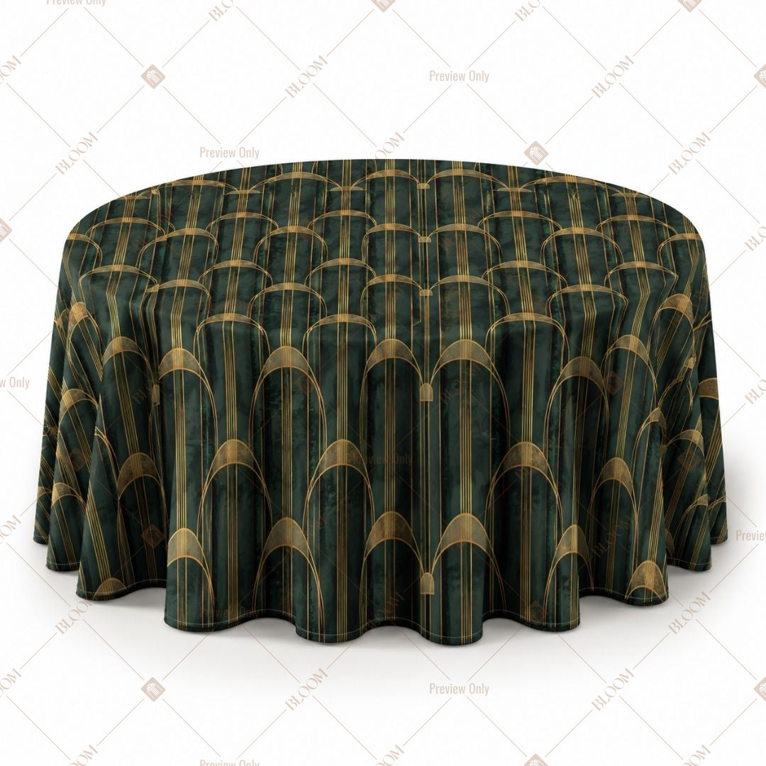 Dark Green Royal Table Cover Pack Of 6
