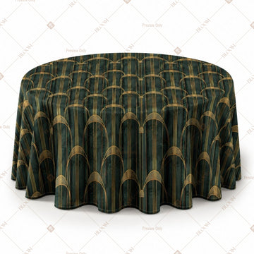 Dark Green Royal Table Cover Pack Of 6