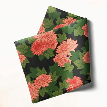 Coral lush green Elegance: Napkins 18" X 18" - Pack Of 20