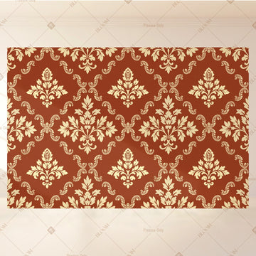 Rustic Gold Motif Portrait Rectangle Backdrop