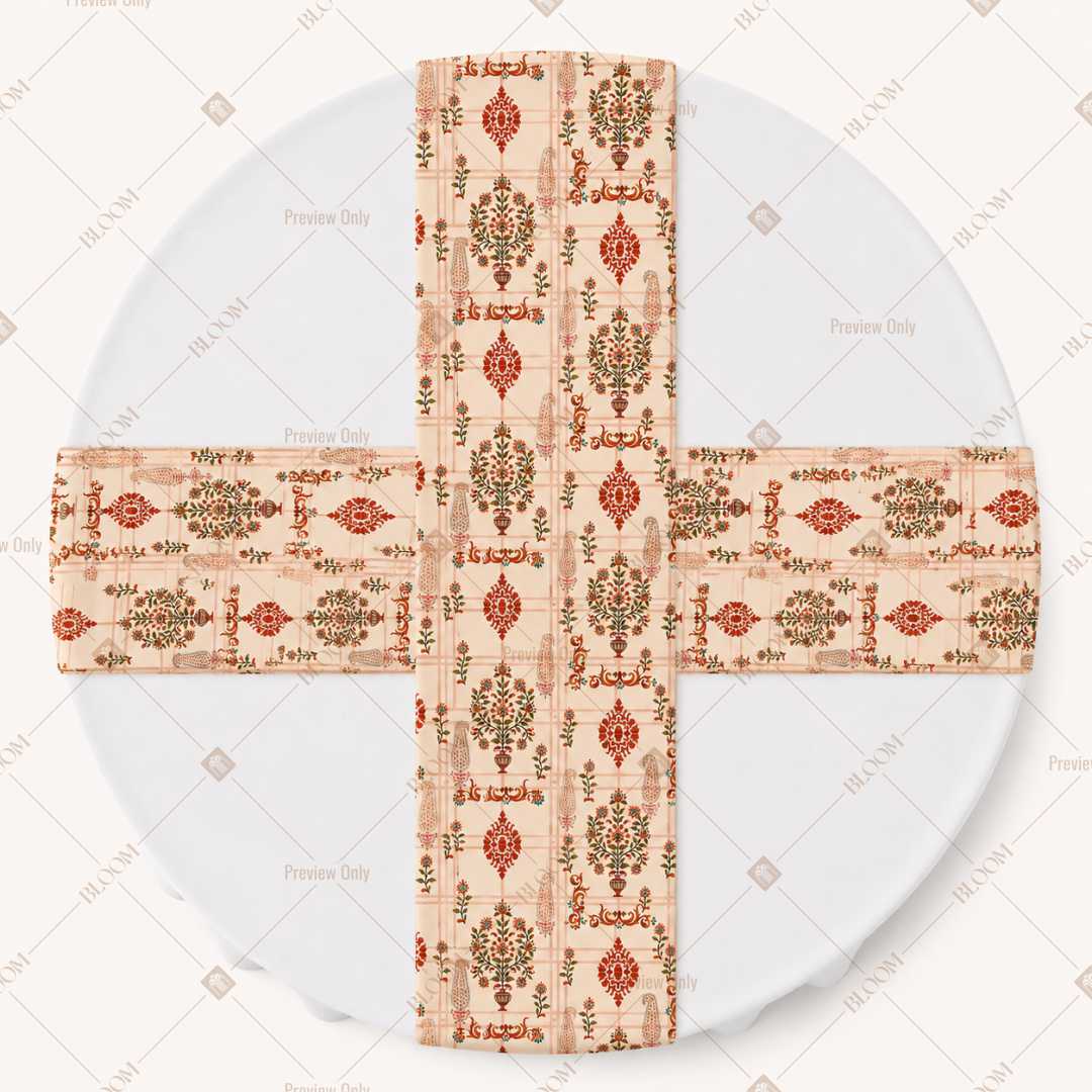 Vintage Folk Stripe Table Runner Pack Of 12