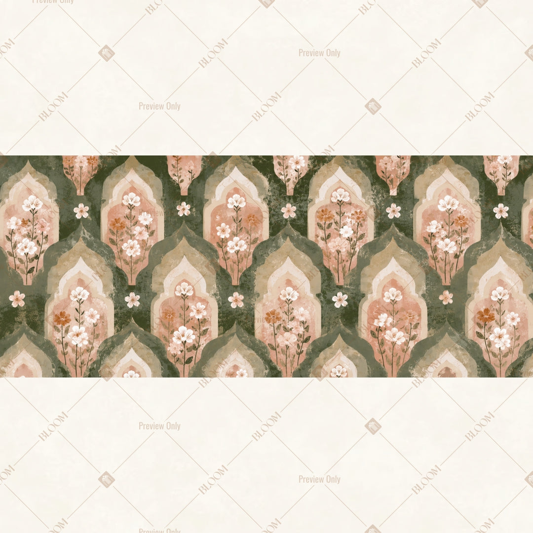 Heritage Arch Pattern Border Wide Backdrop