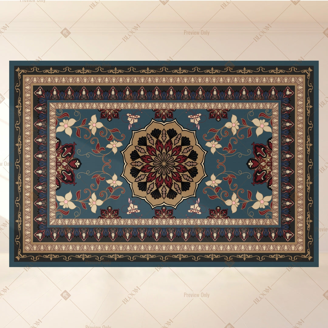 Vintage Persian Rug Portrait Rectangle Backdrop