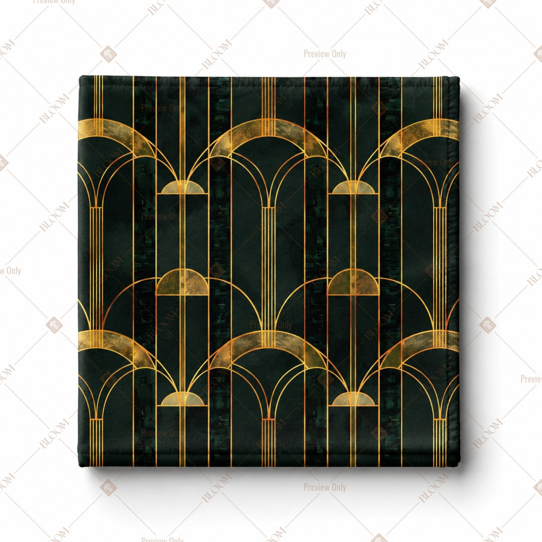 Black Gold Art Deco Pattern Design
