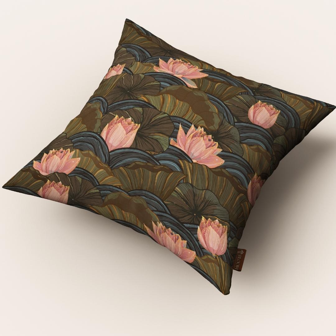 Twilight Lotus Serenity: Cushion Cover - Pack of 12