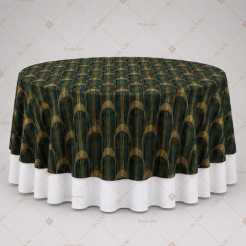 Dark Green Art Deco Table Overlay Pack of 6
