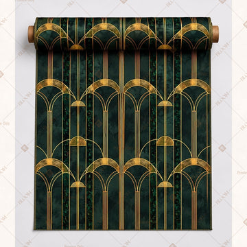 Emerald Gold Arch Fabric Roll Pack of 25
