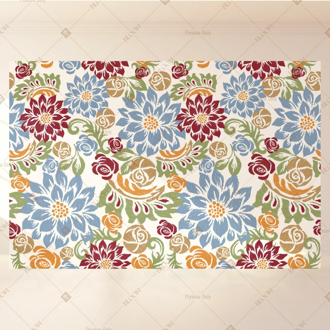 Pastel Wildflower Portrait Rectangle Backdrop