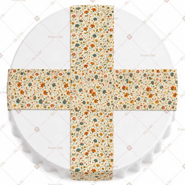 Mustard Floral Vine Table Runner Pack Of 12