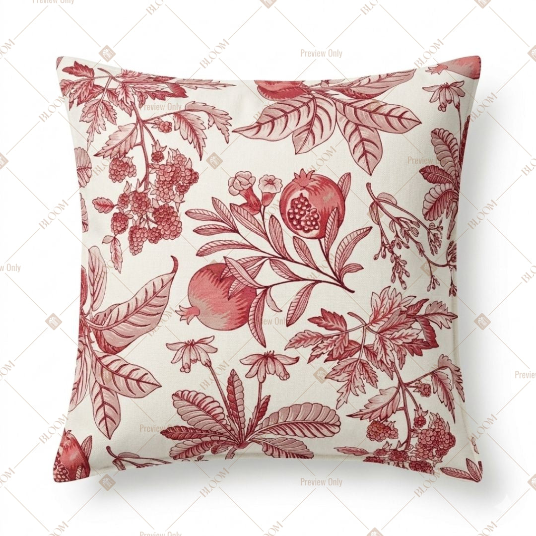 Rose Botanical Floral Cushion Cover Pack of 12