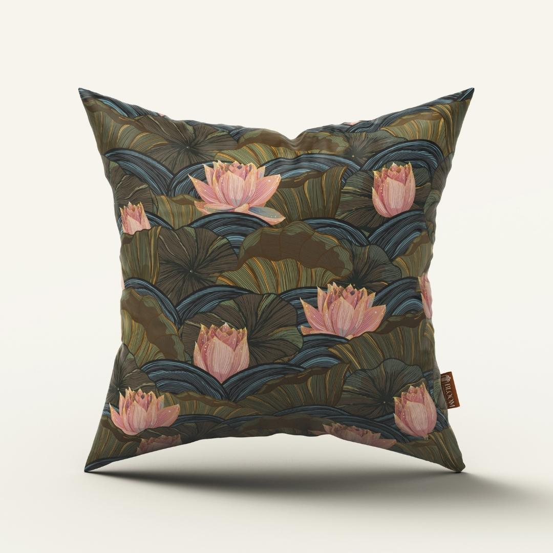 Twilight Lotus Serenity: Cushion Cover - Pack of 12