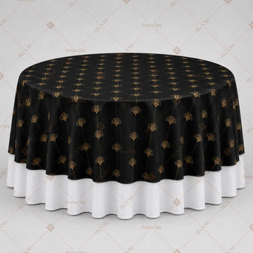Black Gold Luxury Table Overlay Pack of 6