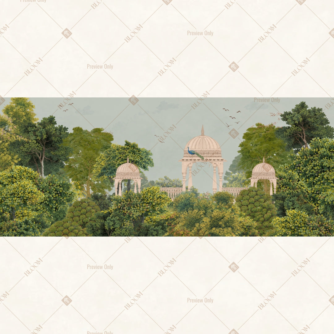 Countryside Landscape Border Wide Backdrop