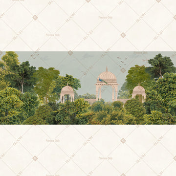 Countryside Landscape Border Wide Backdrop